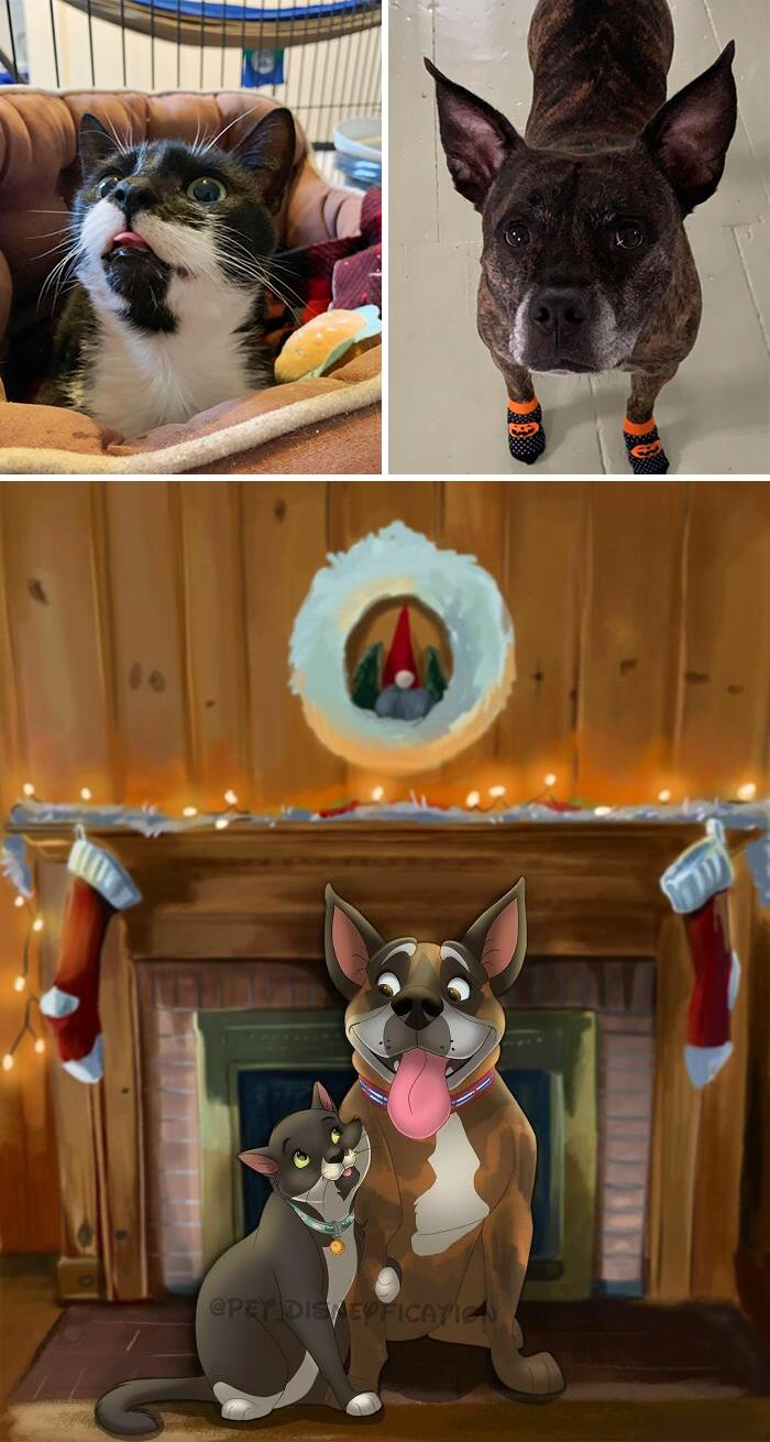 Merry Christmas & Happy Holidays Everyone!!! 😄❤️⁣
⁣
i Made This One As A Christmas Commission For @sandra.hallett And I Thought It Was Very Christmas-Y And Cozy 🥰 ⁣
⁣
i Wish You Guys The Best End Of This Strange Year.⁣
don’t Forget To Hug Your Pets & Be Safe,⁣
-Isa ❤️⁣