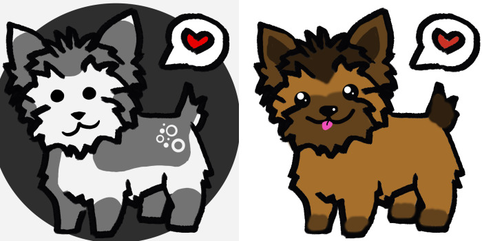 Hey Pandas, Color The Yorkie And Give It A Face (Closed)