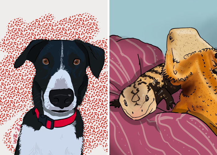 I Make Pet Portraits, Here Are A Few (Adding Pics)