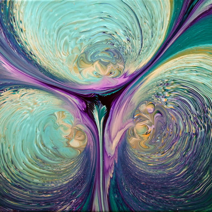 My Acrylic Pouring Over The Pizza Saver