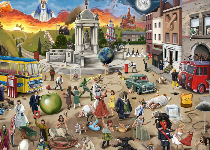 I Created A Poster Depicting 75 Beatles Songs