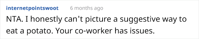 &lsquo;Karen&rsquo; Coworker Reports A Woman For Eating &ldquo;Sexy Potatoes&rdquo; At Work, Office Drama Ensues