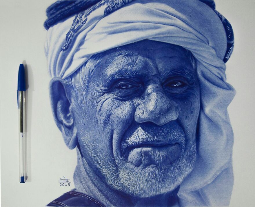 Realistic-Ballpoint-Pen-Drawings-Mostafa-Khodeir