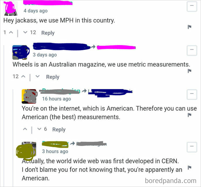 You're On The Internet, Which Is American