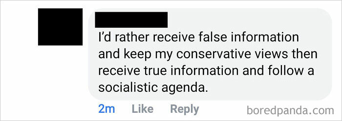 "I'd Rather Receive False Information..."