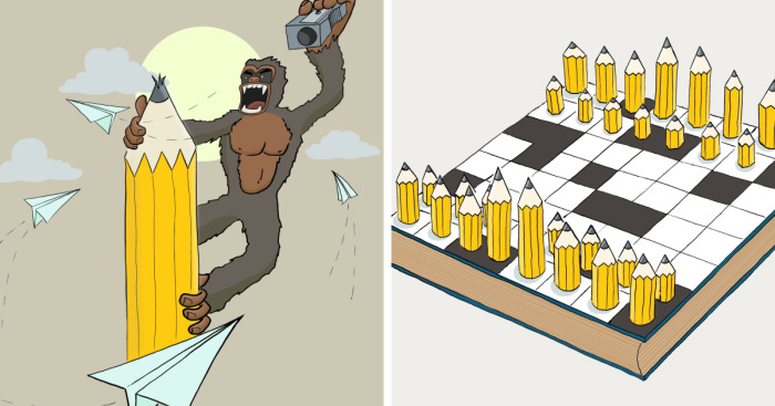 I’m Cem Çevikayak, And Here Are My Cartoons Of A Yellow Pencil And Pop Culture