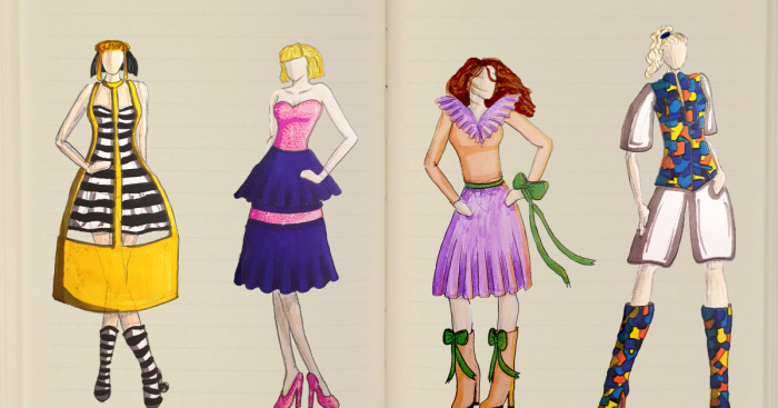 31 Fashion Designs I Made For My Online Fashion Notebook