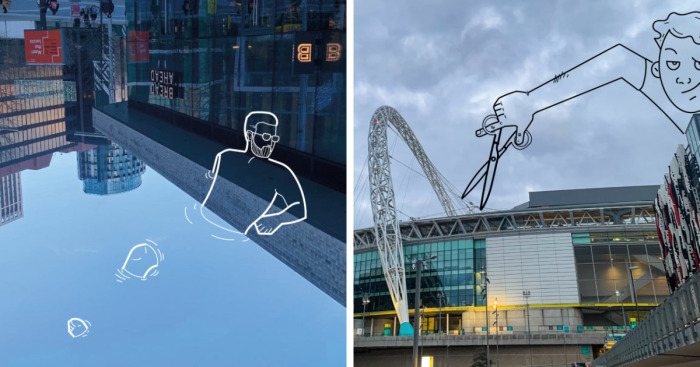 I Take The Pictures Around London And Make Illustrations On Top Of Them To Transform Them Into Something New (12 Pics)
