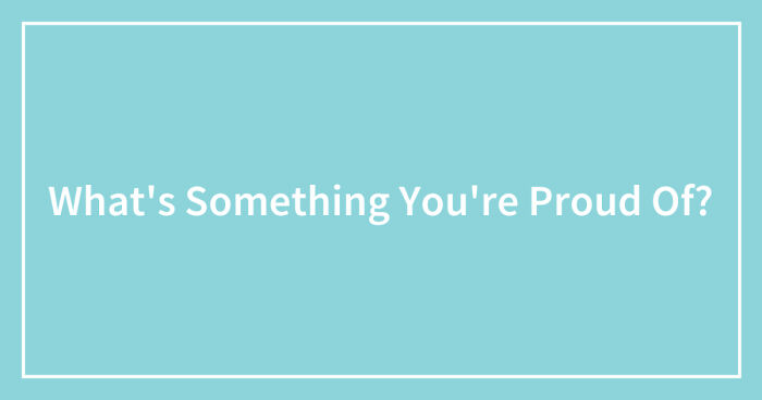 Hey Pandas, What’s Something You’re Proud Of? (Closed)