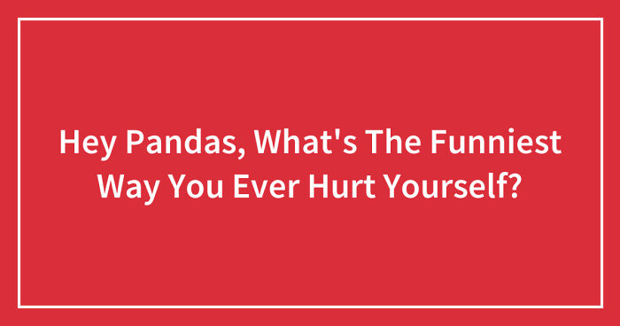 Hey Pandas, What’s The Funniest Way You Ever Hurt Yourself? (Closed)
