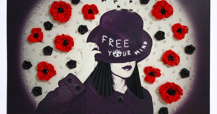 I Combine Photography, Embroidery, Acrylics And Writing To Create Unique And Inspirational Art