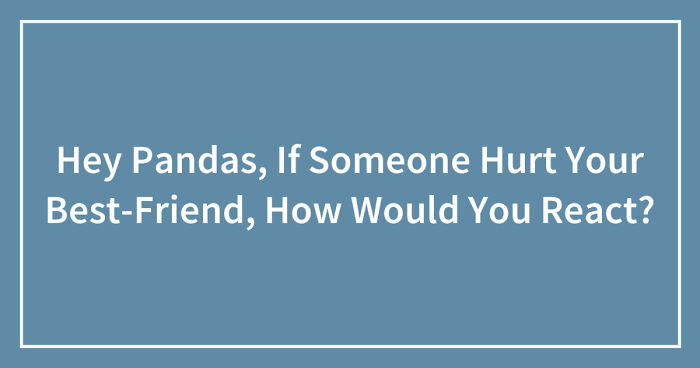 Hey Pandas, If Someone Hurt Your Best-Friend, How Would You React? (Closed)