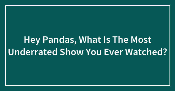 Hey Pandas, What Is The Most Underrated Show You Ever Watched? (Closed)