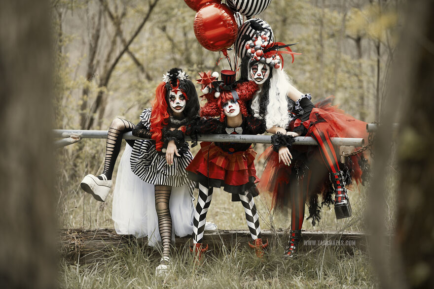 Dark Carnival Themed Photoshoot By Tara Mapes Of Enchanted Eye Creations