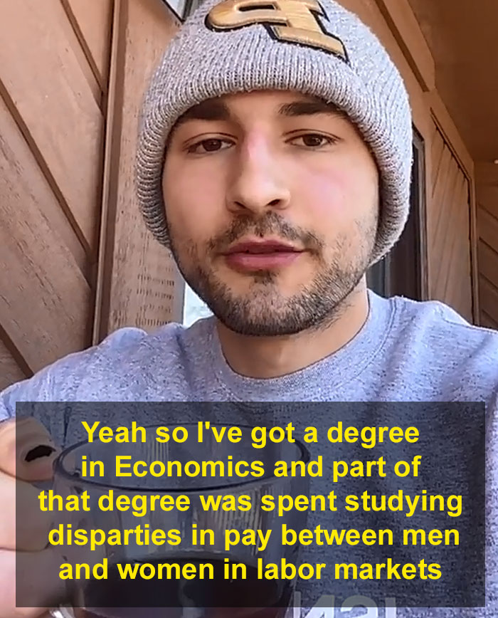 Guy With An Economics Degree Explains The Gender Pay Gap In Less Than A Minute Guy With An Economics Degree Explains The Gender Pay Gap In Less Than A Minute
