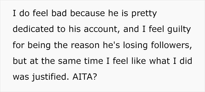 Woman Exposes Her Influencer Boyfriend's Lies, Wonders If She Did The Right Thing Woman Exposes Her Influencer Boyfriend's Lies, Wonders If She Did The Right Thing