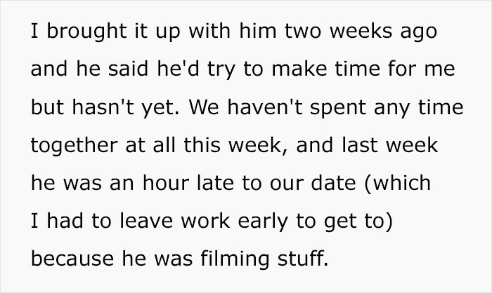 Woman Exposes Her Influencer Boyfriend's Lies, Wonders If She Did The Right Thing