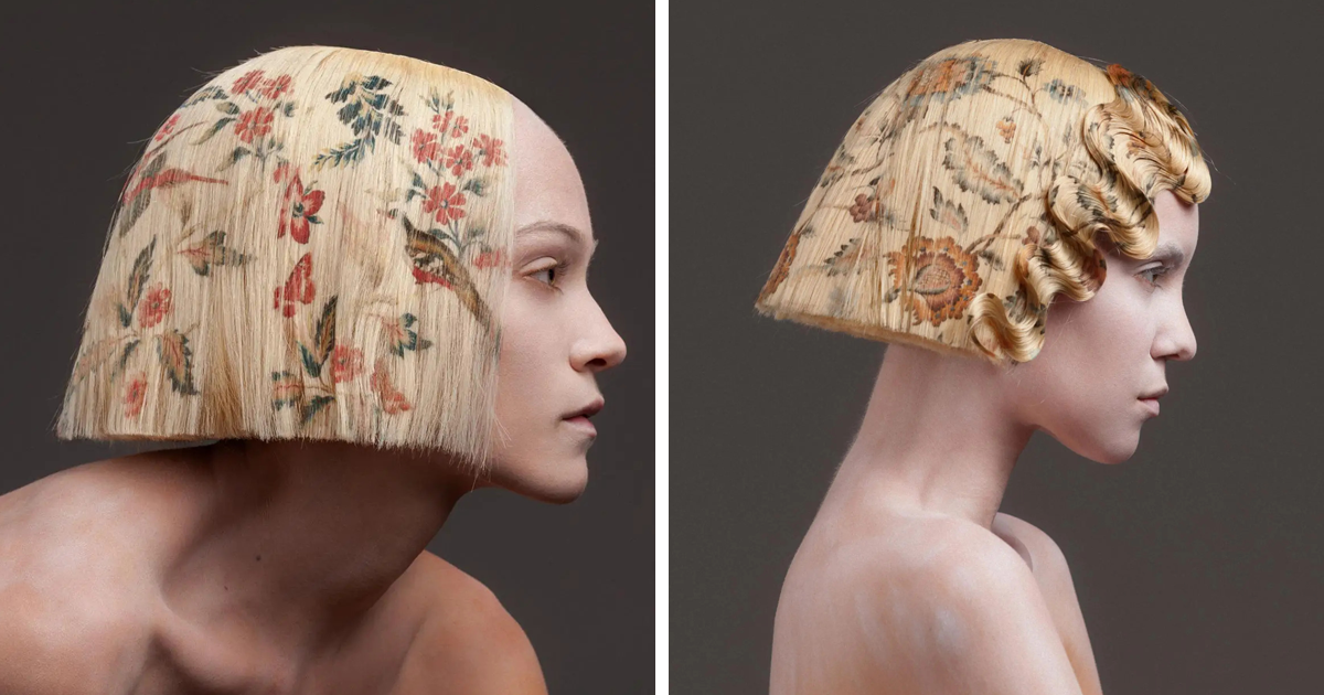Instead Of Dyeing Hair, This Hairdresser Prints On It; Here Is His Beautiful “La Favorite” Collection