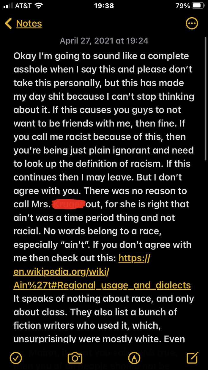 Hey Pandas, Aita For Calling Out My Friend On Unnecessarily Calling Out Our Teacher For Being Racist?