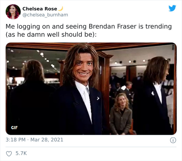 Brendan Fraser Is Trending On Twitter Simply For Being Wholesome (Xx Tweets)