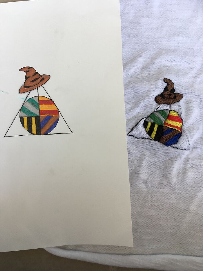 Drawn And Embroidered Versions