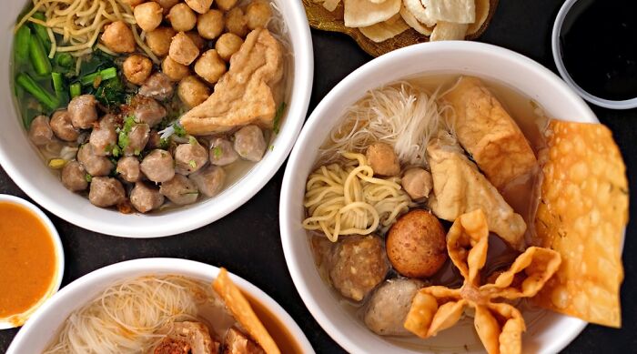 Bakso Malang, Indonesian Version Of Meatball Soup (?) With Various Type Of Meatball And Stuff
