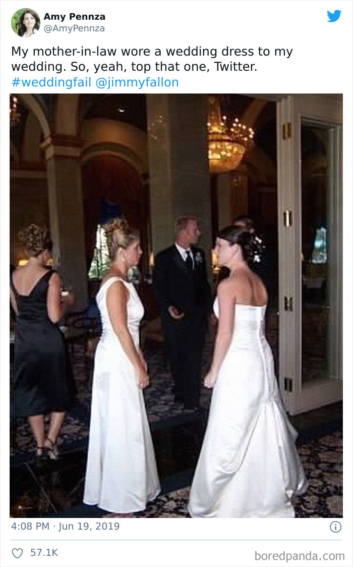 Brides Mother-In-Law Wearing A Wedding Dress To The Wedding...yikes