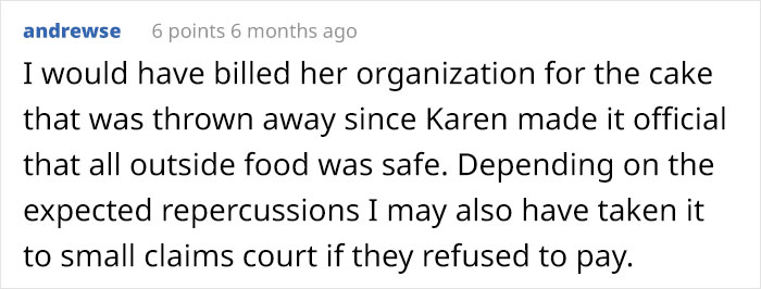 A 'Karen' Manager Throws Away An Expensive Birthday Cake Meant For The Employees, So They Devise A Revenge Plan A 'Karen' Manager Throws Away An Expensive Birthday Cake Meant For The Employees, So They Devise A Revenge Plan