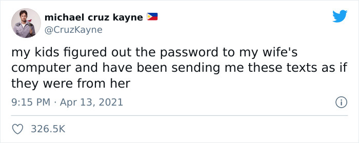 Dad’s “In Stitches” After Finding Out These Texts From His Wife Were Actually From Kids Who Hacked Her Computer Dad’s “In Stitches” After Finding Out These Texts From His Wife Were Actually From Kids Who Hacked Her Computer