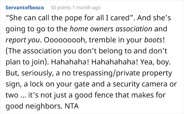 Guy Moves Into A New House, His Neighbor Demands That He Keep His Dogs Inside So Her Children Can Play On His Lawn Guy Moves Into A New House, His Neighbor Demands That He Keep His Dogs Inside So Her Children Can Play On His Lawn