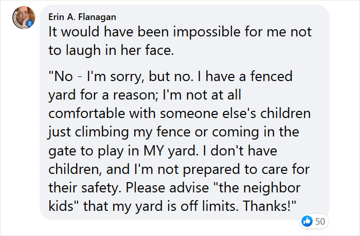 Guy Moves Into A New House, His Neighbor Demands That He Keep His Dogs Inside So Her Children Can Play On His Lawn Guy Moves Into A New House, His Neighbor Demands That He Keep His Dogs Inside So Her Children Can Play On His Lawn