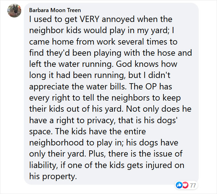 Guy Moves Into A New House, His Neighbor Demands That He Keep His Dogs Inside So Her Children Can Play On His Lawn Guy Moves Into A New House, His Neighbor Demands That He Keep His Dogs Inside So Her Children Can Play On His Lawn
