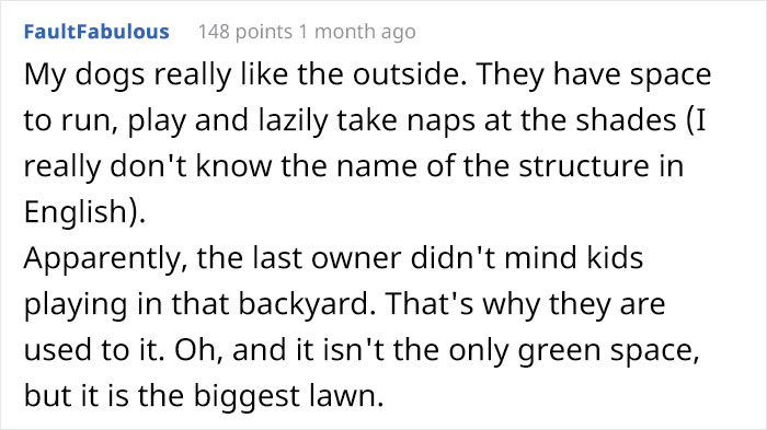Guy Moves Into A New House, His Neighbor Demands That He Keep His Dogs Inside So Her Children Can Play On His Lawn Guy Moves Into A New House, His Neighbor Demands That He Keep His Dogs Inside So Her Children Can Play On His Lawn