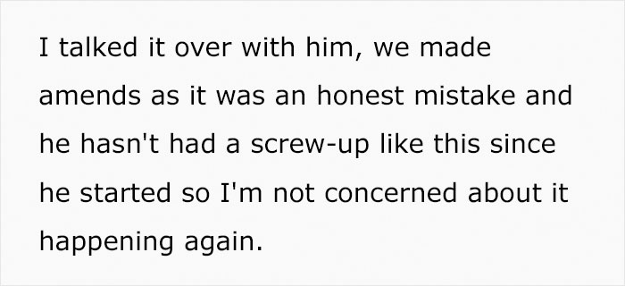 Man Sees His Wife Berating His Employee Who Made A Mistake, Reminds Her She's "Not The Boss" And Tells Her To Leave
