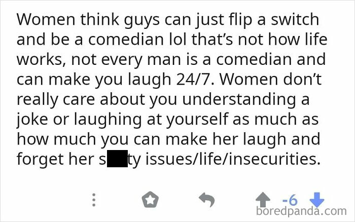 Only Insecure Woman Want Guys Who Are Funny