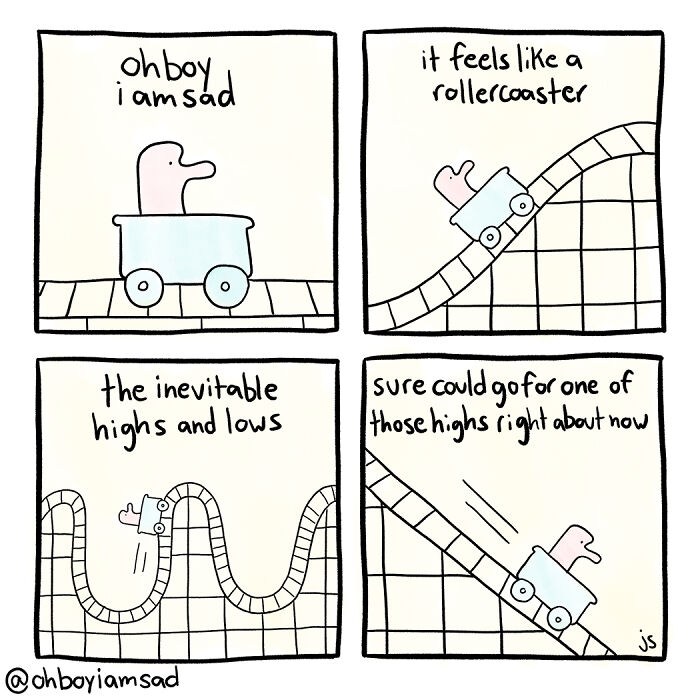 Oh Boy I Wrote One Sad Comic Every Day For A Year