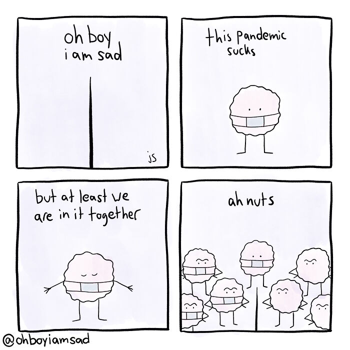 Oh Boy I Wrote One Sad Comic Every Day For A Year