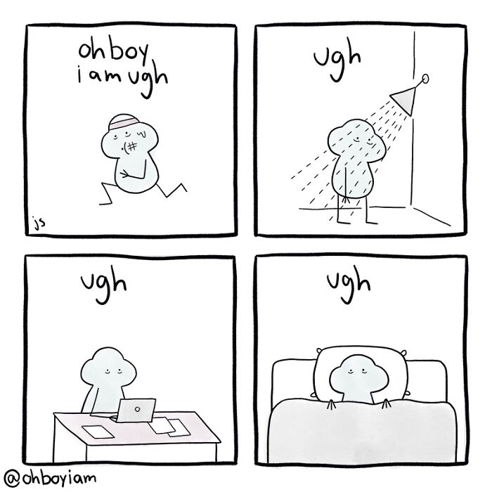 Oh Boy I Wrote One Sad Comic Every Day For A Year