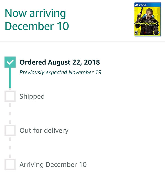 Pre-Ordered The Game 2 Years Ago