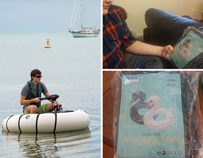 Boo Ordered An Inflatable Fishing Boat