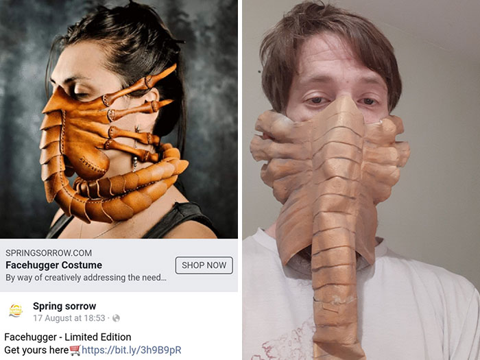 Ordered This Mask Online. Ad vs. What I Received