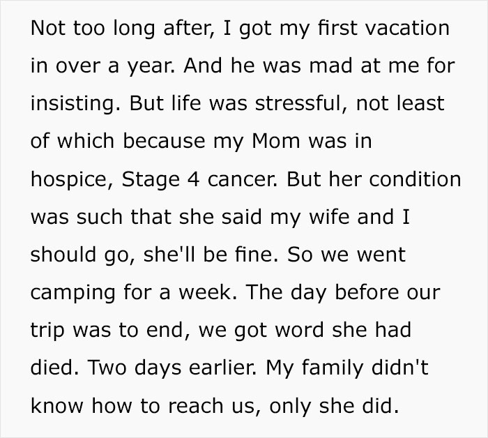 Boss Punishes Employee For Taking Time Off After His Mother's Death, So He Destroys The Entire Business Boss Punishes Employee For Taking Time Off After His Mother's Death, So He Destroys The Entire Business