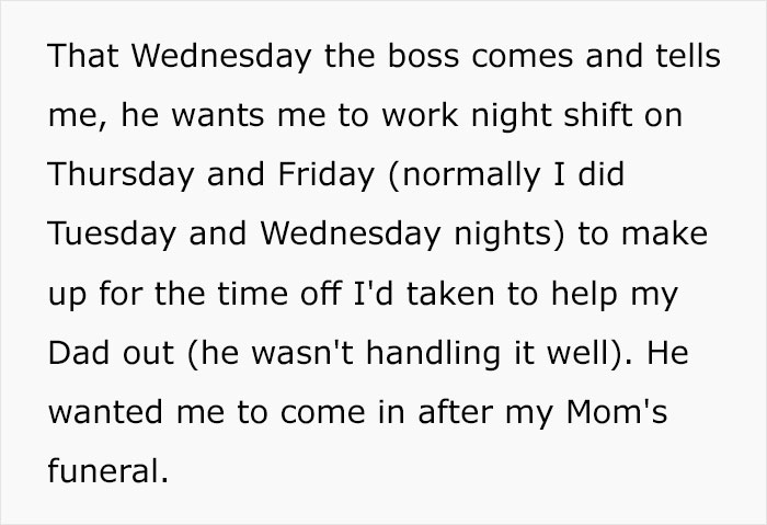Boss Punishes Employee For Taking Time Off After His Mother's Death, So He Destroys The Entire Business Boss Punishes Employee For Taking Time Off After His Mother's Death, So He Destroys The Entire Business