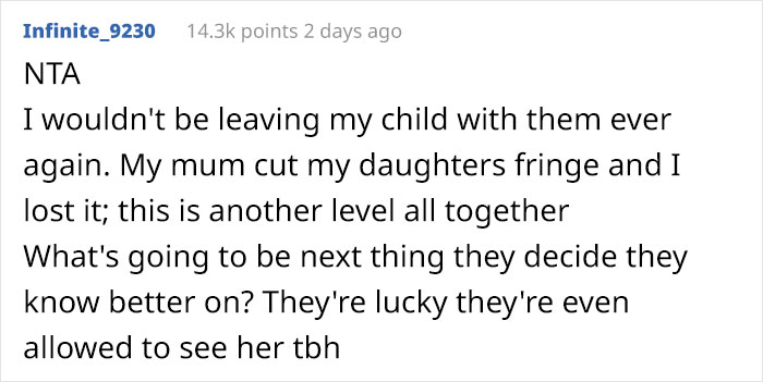 Grandparents Pierce Baby's Ears Behind The Parents' Back And Are Then Mad They Don't Get To Babysit Anymore Grandparents Pierce Baby's Ears Behind The Parents' Back And Are Then Mad They Don't Get To Babysit Anymore