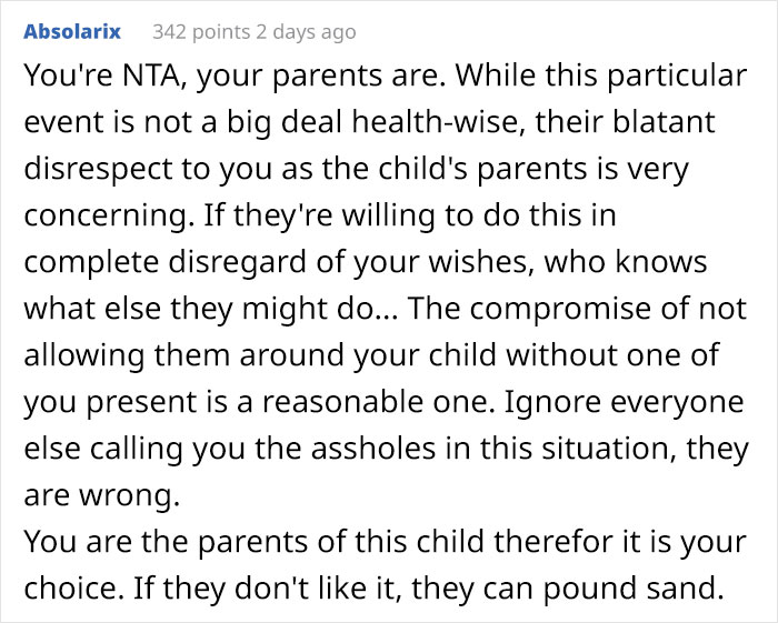 Grandparents Pierce Baby's Ears Behind The Parents' Back And Are Then Mad They Don't Get To Babysit Anymore Grandparents Pierce Baby's Ears Behind The Parents' Back And Are Then Mad They Don't Get To Babysit Anymore
