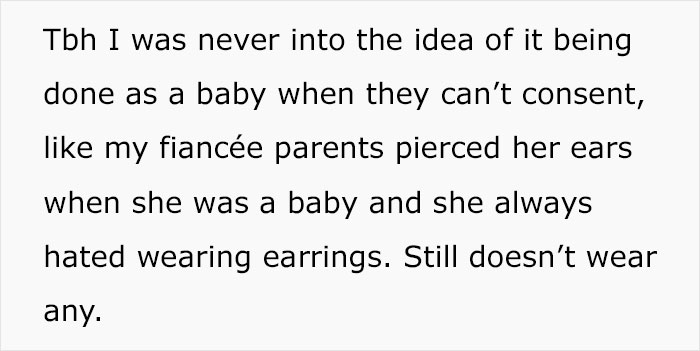 Grandparents Pierce Baby's Ears Behind The Parents' Back And Are Then Mad They Don't Get To Babysit Anymore