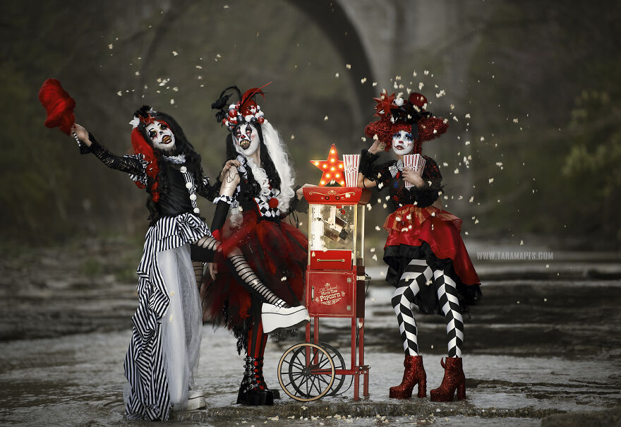 Dark Carnival Themed Photoshoot By Tara Mapes Of Enchanted Eye Creations