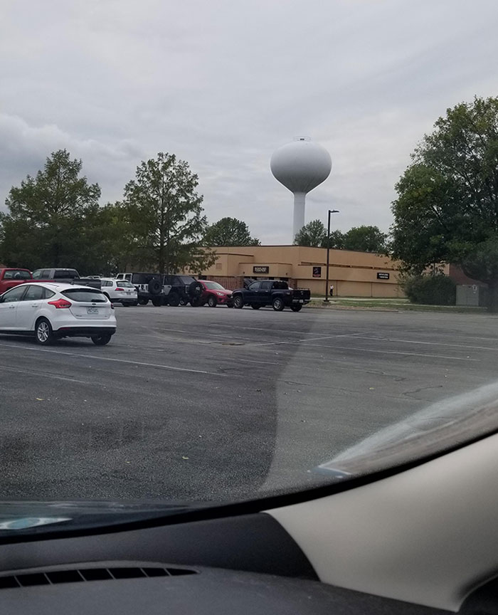 Eating Lunch In The Car With My Wife And She Looks Over And Says "Honestly For A Second I Thought There Was A Treasure Chest Up There"