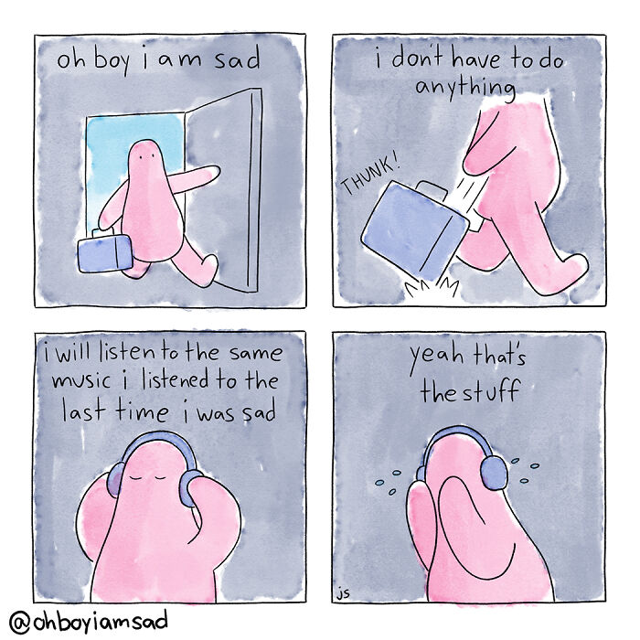 Oh Boy I Wrote One Sad Comic Every Day For A Year