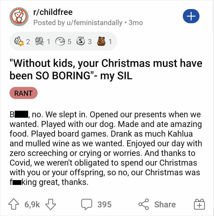 "Without Kids, Your Christmas Must Have Been So Boring"- My Sil
